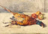 Adam Bălţatu, Natură moartă vânătorească, anii '30, ulei pe carton