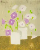 Constantin Piliuță, Anemone, anii '60, ulei pe carton