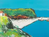 Ion Pacea, Vama Veche, 1985, ulei pe carton