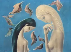 Sabin Bălașa, Muzele contrastelor (II), 1972, ulei pe pânză