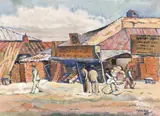 M. H. Maxy, Margine de București, 1920, ulei pe pânză
