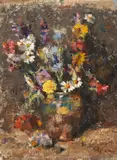 Nicolae Enea, Ulcior cu flori de câmp, anii '60, ulei pe pânză