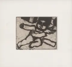 Miro Vuco, Dubrovnik Angel, 1994., tempera on paper