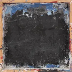 Krleža by Miro Vuco, 1990-ih, glazed terracotta, plaster and acrylic on wood, offered Dec 2025
