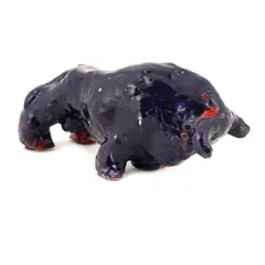 Miro Vuco, Bull, glazed terracotta