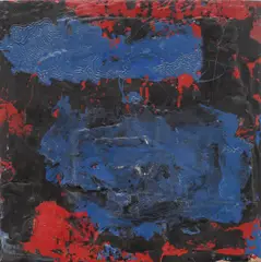 Miro Vuco, Little Bird, oil and plaster on ceramic tile