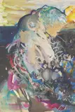 Branko Filo Filipović, Abstraction (Squid), oil on paper