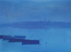 Izvor Oreb, Korcula, 1979., oil on canvas
