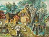 Marijan Detoni, Rural Landscape, 1939., oil on canvas