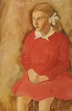 Vilko Gecan, Portrait of a Girl, oil on canvas