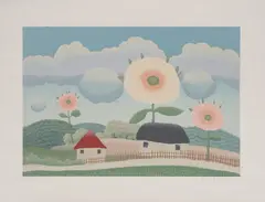 Ivan Rabuzin, Flowering Flowers, serigraphy on paper