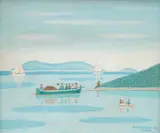 Eugen Buktenica, Fishermen Resting, 1967., oil on canvas