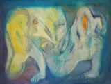Duško Šibl, Yin and Yang, 1985., oil on canvas