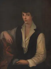 Omer Mujadžić, Portrait of Antonija Tkalčić, 1928., oil on canvas