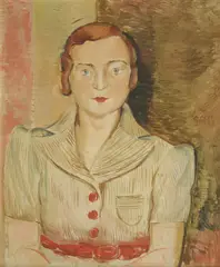 Vilko Gecan, Portrait, oil on canvas