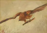 Mato Celestin Medović, Predator, oil on cardboard