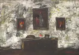 IVO VOJVODIĆ, Interior, 1981., oil on cardboard