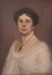 Jelka Struppi, Self-portrait, 1917., oil on board