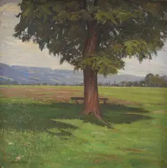 Branko Šenoa, Landscape (Tree), 1929., oil on canvas