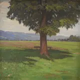 Branko Šenoa, Landscape (Tree), 1929., oil on canvas