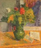 Stojan Aralica, Pitcher with Flowers, 1930-ih, oil on canvas