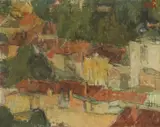Rudolf Sablic, Coastal View, oil on canvas