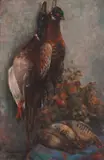 Vladimir Filakovac, Pheasant, Wild Duck and Partridges, 1969., oil on canvas