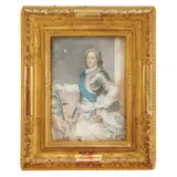 Charles Boit, Portrait of Louis XV, watercolor on ivory