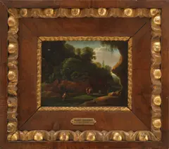 Károly Markó, Satyrs Dancing in the Forest, oil on canvas