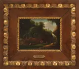 Károly Markó, Satyrs Dancing in the Forest, oil on canvas