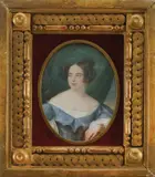 French Actress by sredina Xix stoljeća Francuska škola, watercolor on ivory, sold Dec 2025