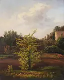Franz Xaver Gruber, Landscape, Vienna, oil on canvas