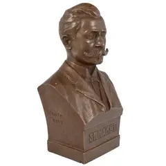 Frederic Storck, Spiru Haret, statuetă de birou, 1904, bronz