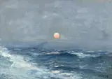Dimitrie Florian, Asfințit pe mare, ulei pe pânză