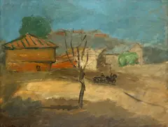 Henri Catargi, Scenă dobrogeană, 1935, ulei pe pânză