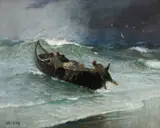 Dimitrie Florian, Plecarea la pescuit, ulei pe lemn