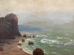 George Catargi, Dimineață marină, 1945, ulei pe pânză lipită pe carton