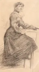 Samuel Mützner, Eleganță, creion pe hârtie
