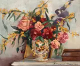 Margareta (Margo) Vermont, Sânziene și trandafiri, 1943, ulei pe lemn