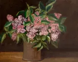Anton (Tony) Ventzel, Liliac, ulei pe carton