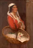 Pierre Auguste Bellet, Florăreasă, ulei pe pânză