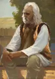 Petre Bărcănescu, Bunicul, ulei pe carton