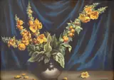 Mişu Teişanu, Vas cu gura-leului, pastel pe hârtie lipită pe carton