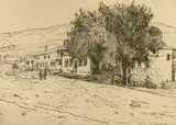 Cecilia Cuțescu-Storck, Balcic, tuș și laviu pe hârtie