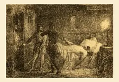 Moartea Lăpușneanului by Theodor Aman, acvaforte și gravură cu acul, sold Nov 2025