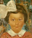 Bob (Gheorghe) Bulgaru, Fundița albă, 1937, ulei pe carton