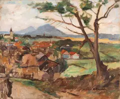 Constantin Bacalu, Peisaj moldovenesc, ulei pe carton