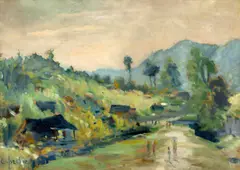 De la scăldat by Constantin Isachie Popescu, ulei pe carton, offered Nov 2025