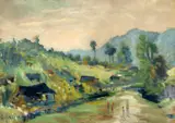De la scăldat by Constantin Isachie Popescu, ulei pe carton, offered Nov 2025
