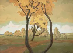 Iosif Steurer, Început de toamnă, ulei pe carton